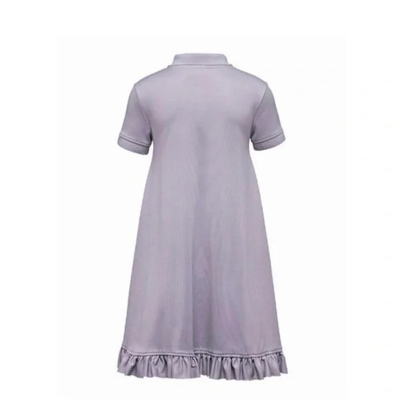 Fenty Puma by Rihanna lavender purple polo swing dress ruffle hem size small - Picture 3 of 12